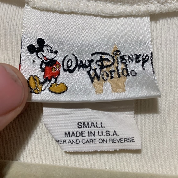 Vintage Walt Disney World Peace Love Mickey Mouse Tee Shirt - Picture 5 of 6